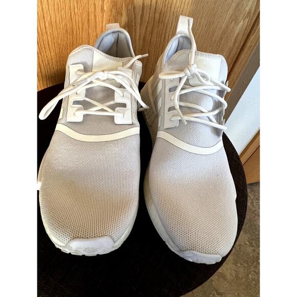 adidas NMD R1 Lace Up Sneakers Triple White GZ9259, Men\'s size 11.5 main image 9